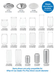 Can Sealer Pro Plus Bottles + Lids Set (Cases) - 55mm