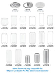 Can Sealer Pro Plus Bottles + Lids Set (Cases) - 55mm